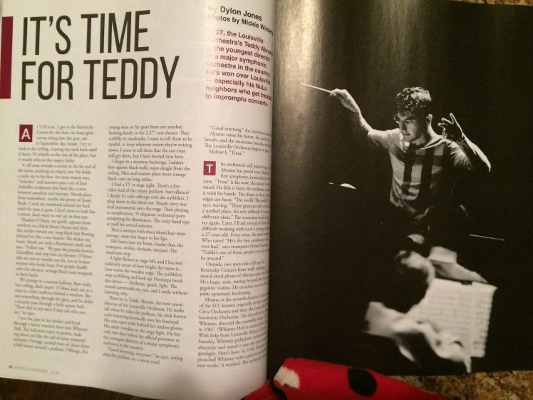 Louisville Magazine's Teddy Abrams feature